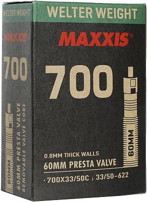 Превью  Камера велосипедная MAXXIS Welter Weight 28"x33/50C Presta 60 мм